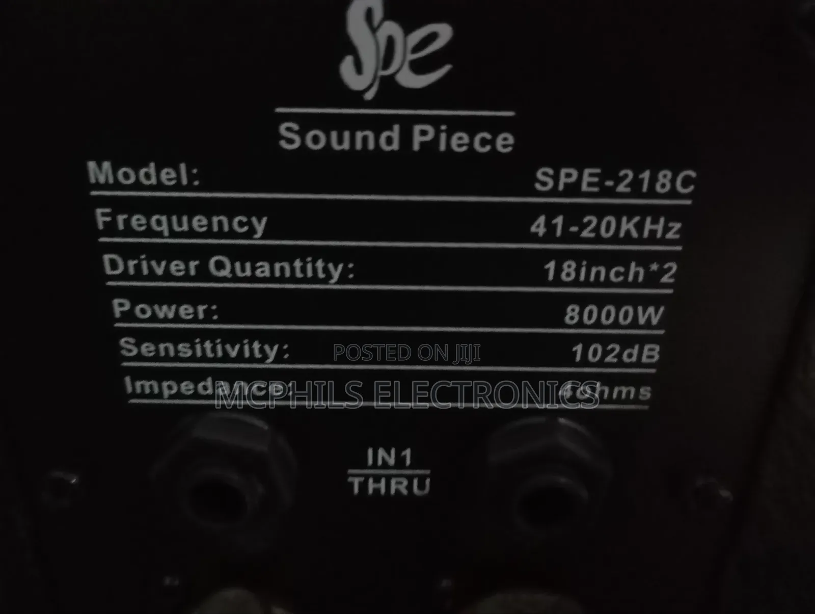 Soumdpiece Dual 18 Inches Sub Woofer