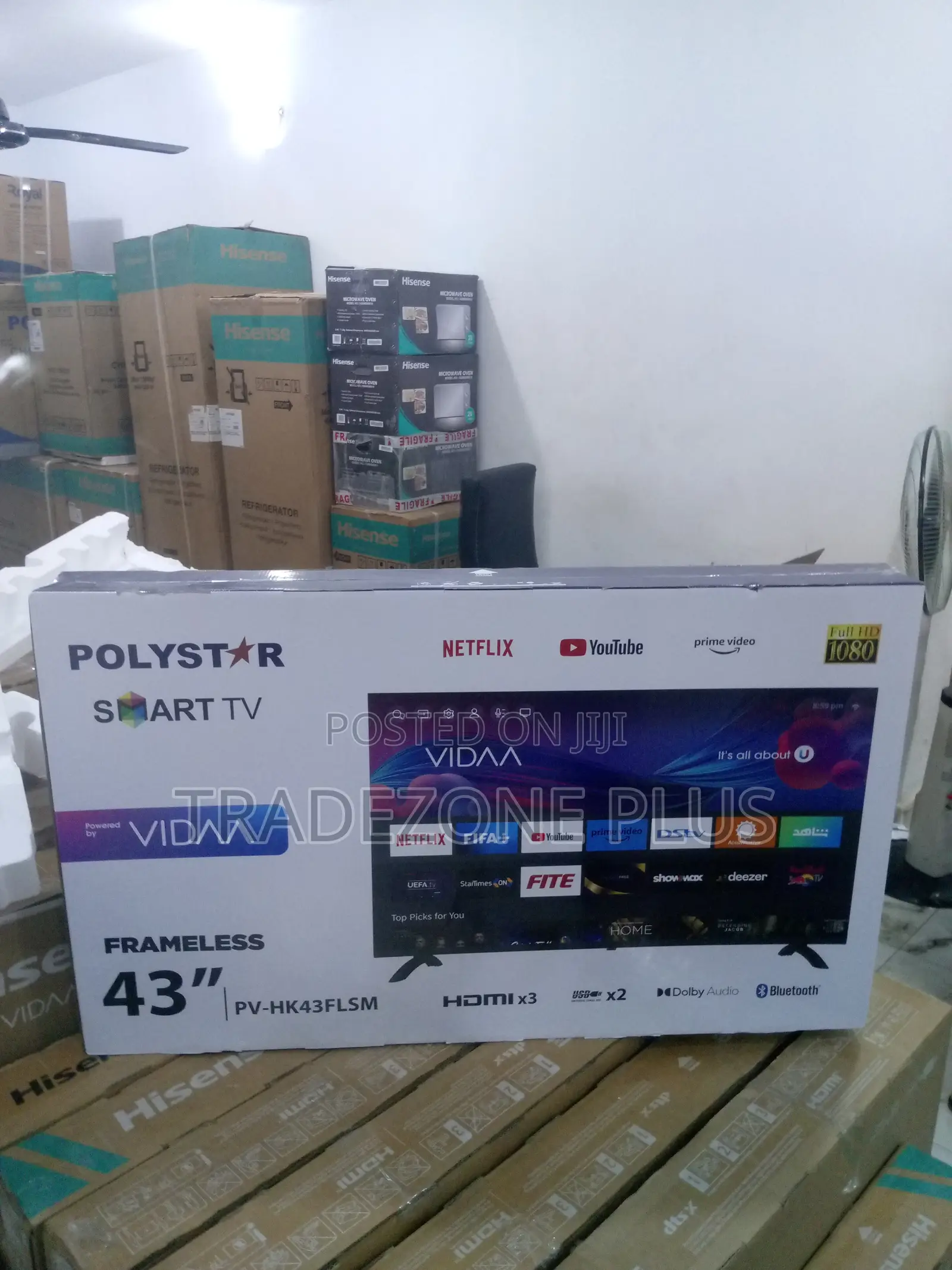 Quality Polystar Pv-Hk43flsm Smart Vidaa Full HDTV