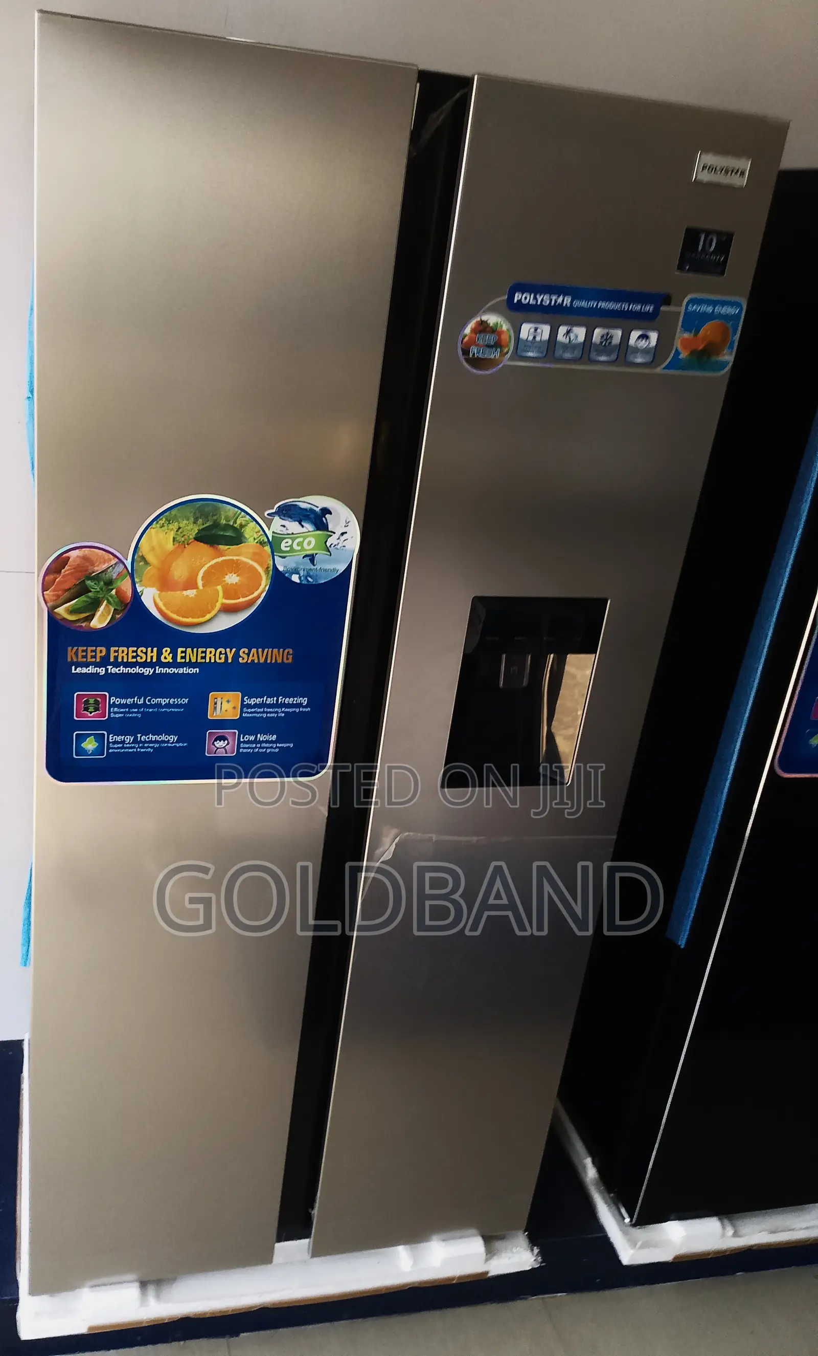 Best-New 436L Polystar "Pv-Sbs666wd-Inv" Fridge