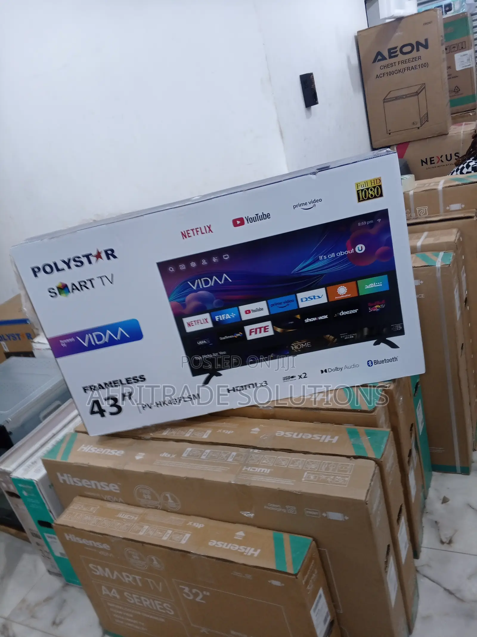 High Quality POLYSTAR 43” SMART Ultra HD TV