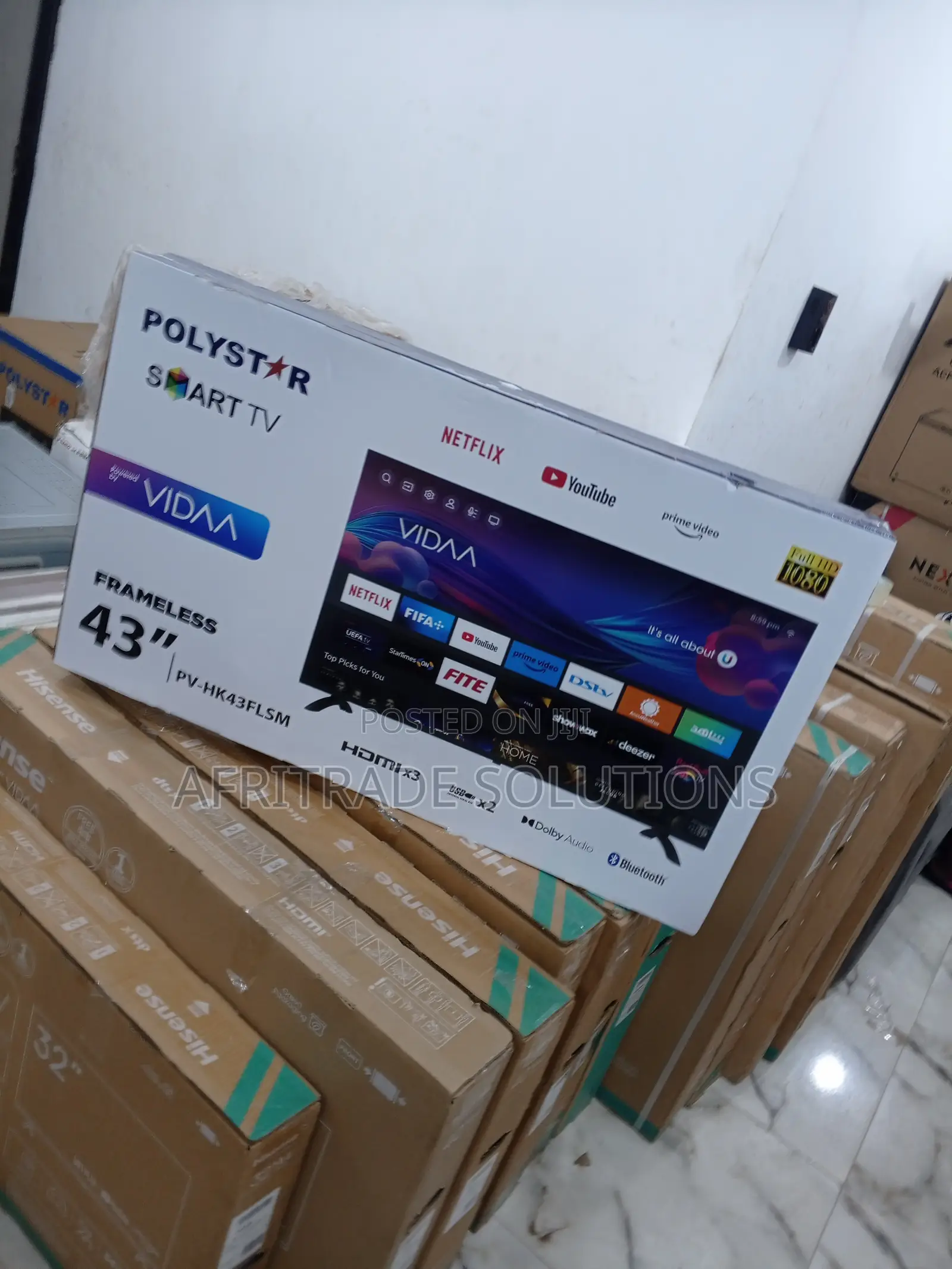 High Quality POLYSTAR 43” SMART Ultra HD TV
