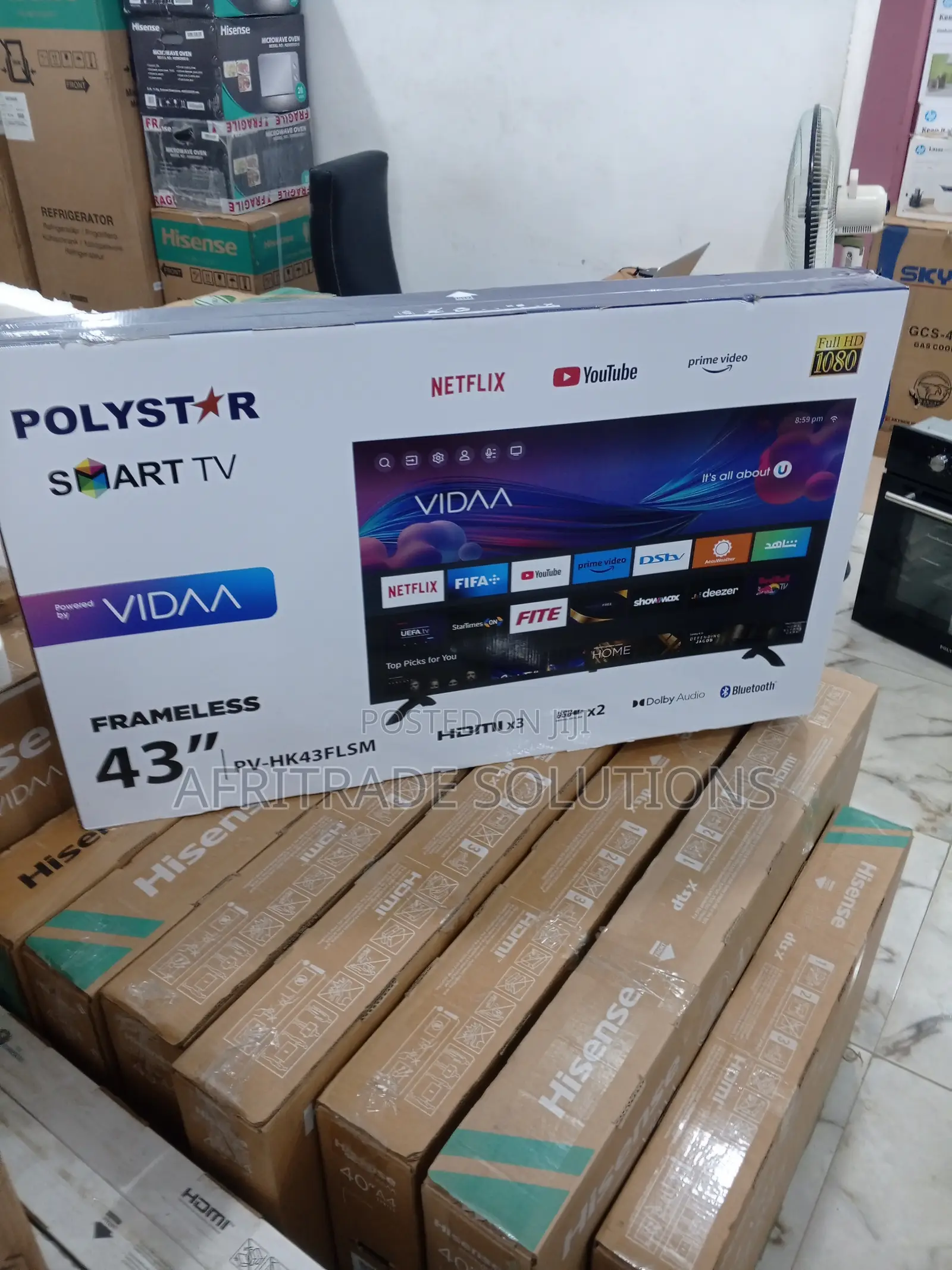 Brand New 43 Inch POLYSTAR SMART HD TV