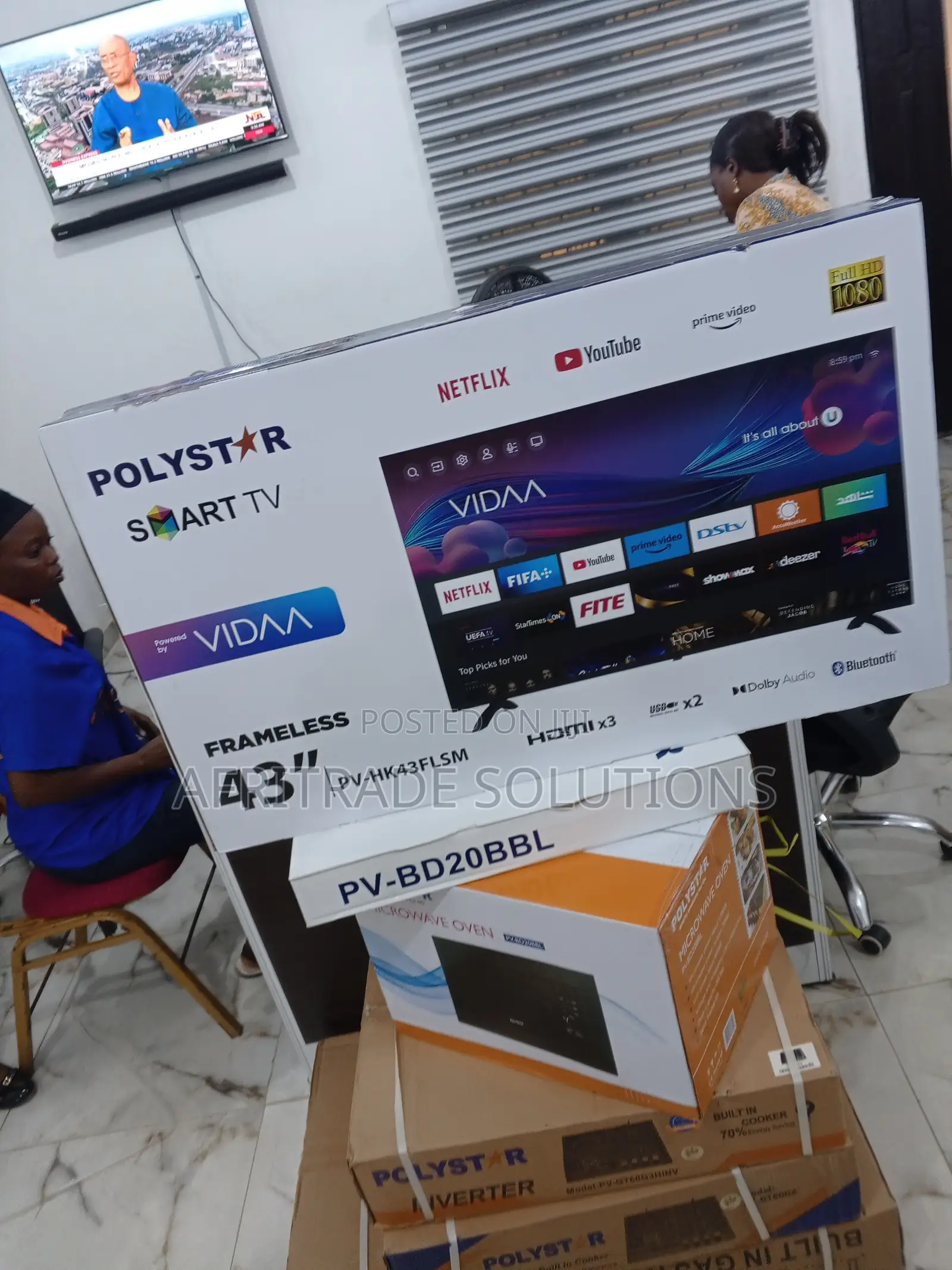 High Quality 43 Inch Polystar Smart HD TV