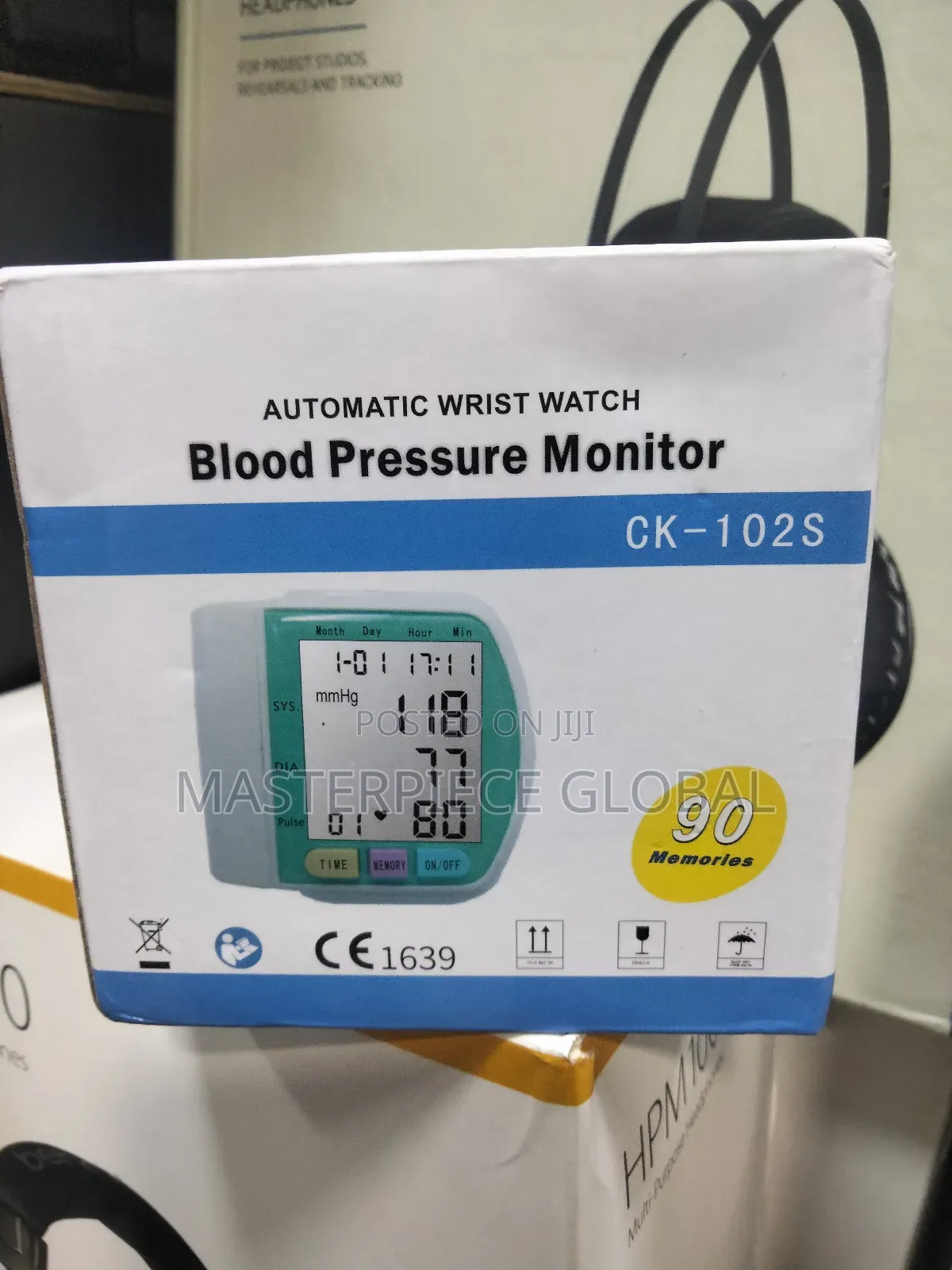 Automatic Wrist Watch Blood Pressure Monitor CK-102S