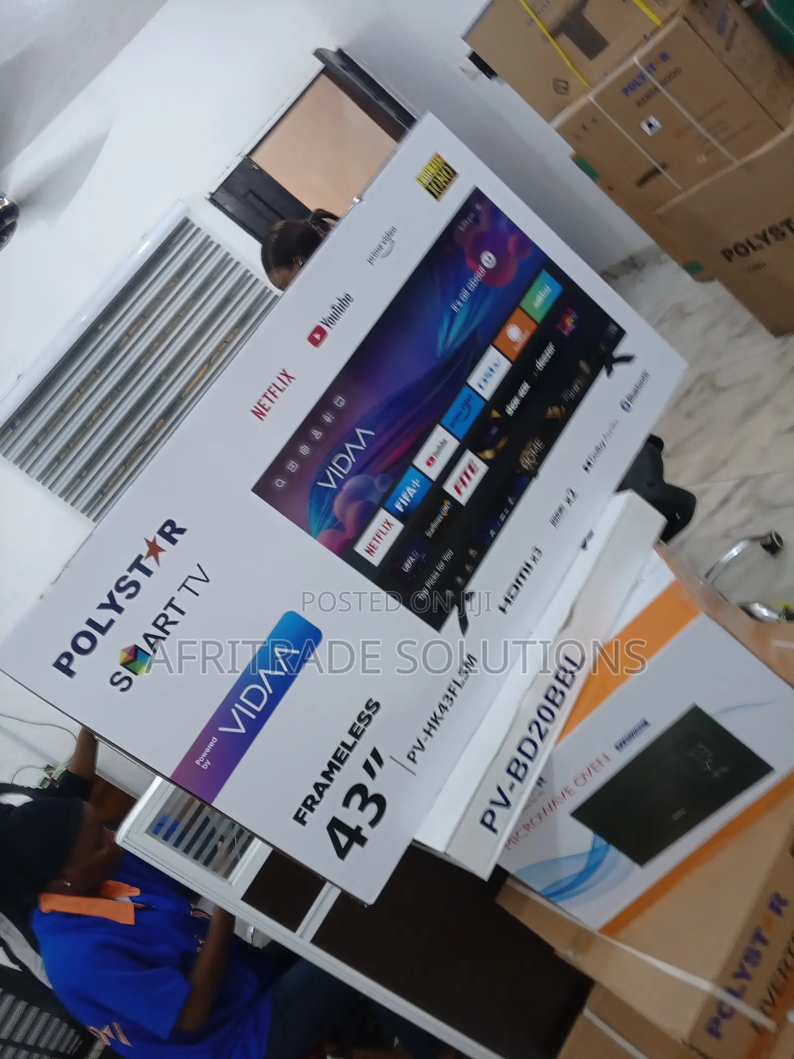 43 Inch Polystar Smart HD TV With Internet Access
