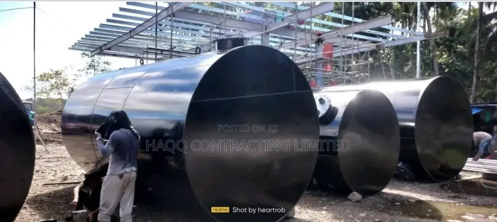 33,000 Litres Storage Tank Fabrication and Metal Sheet Works