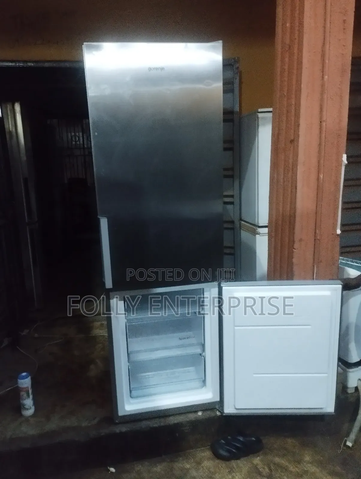 Stainless Steel Double Door Refrigerator