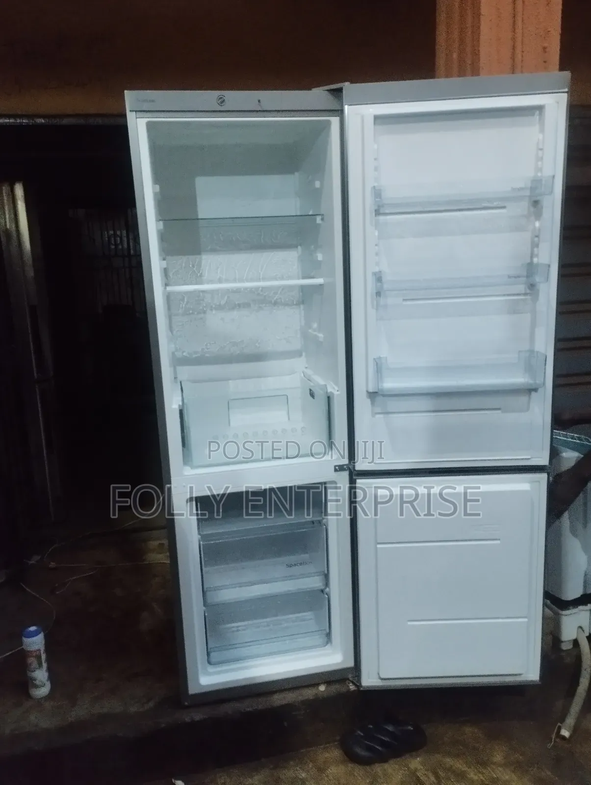 Stainless Steel Double Door Refrigerator