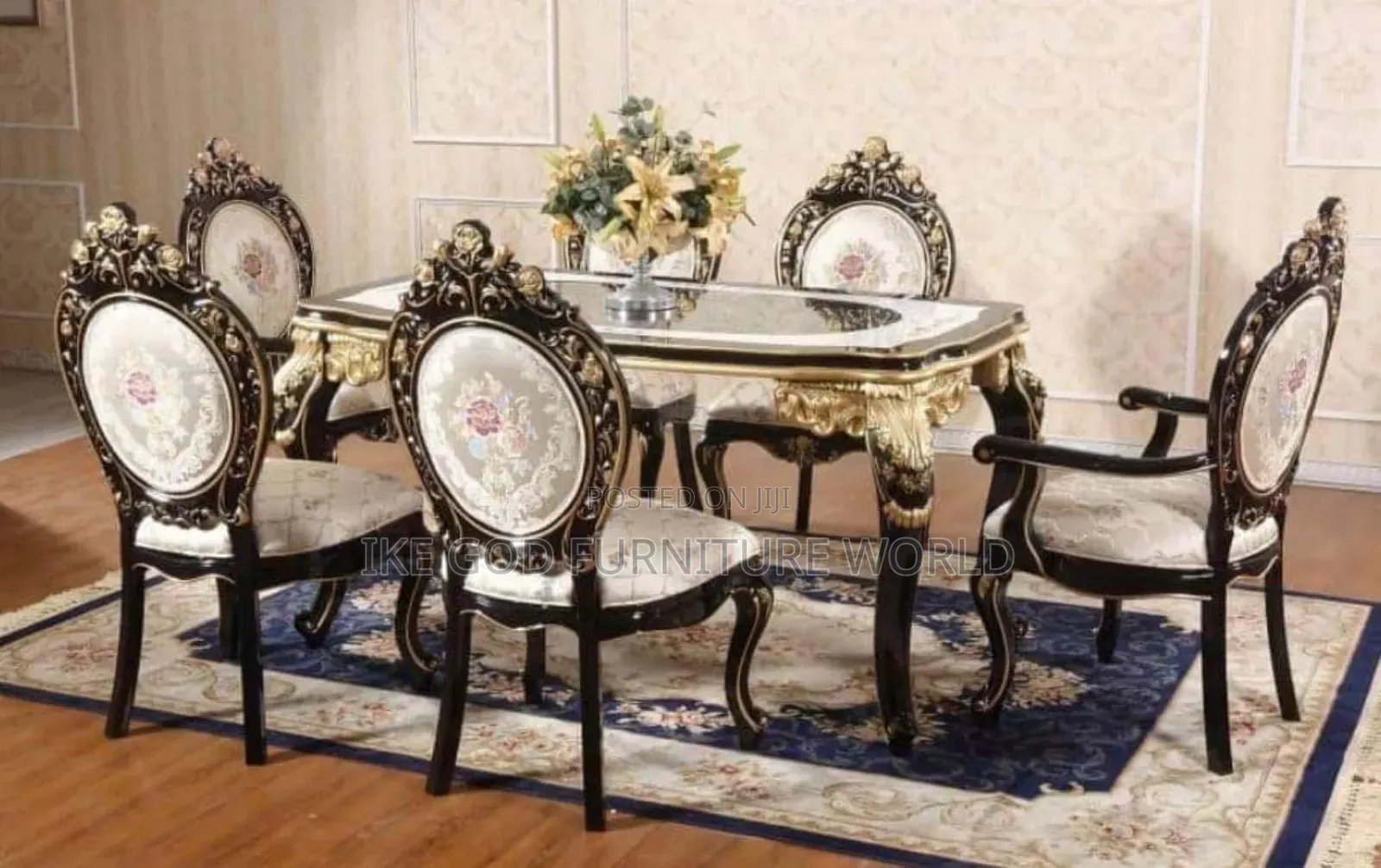 6seater Imported Turkish Royal Family Dining Table With Soli