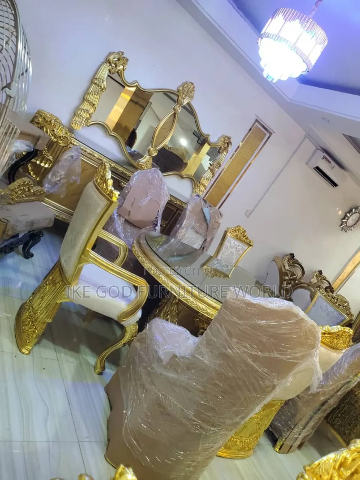 Full Set of High Quality Turkish Royal Fabric Sofa Chair