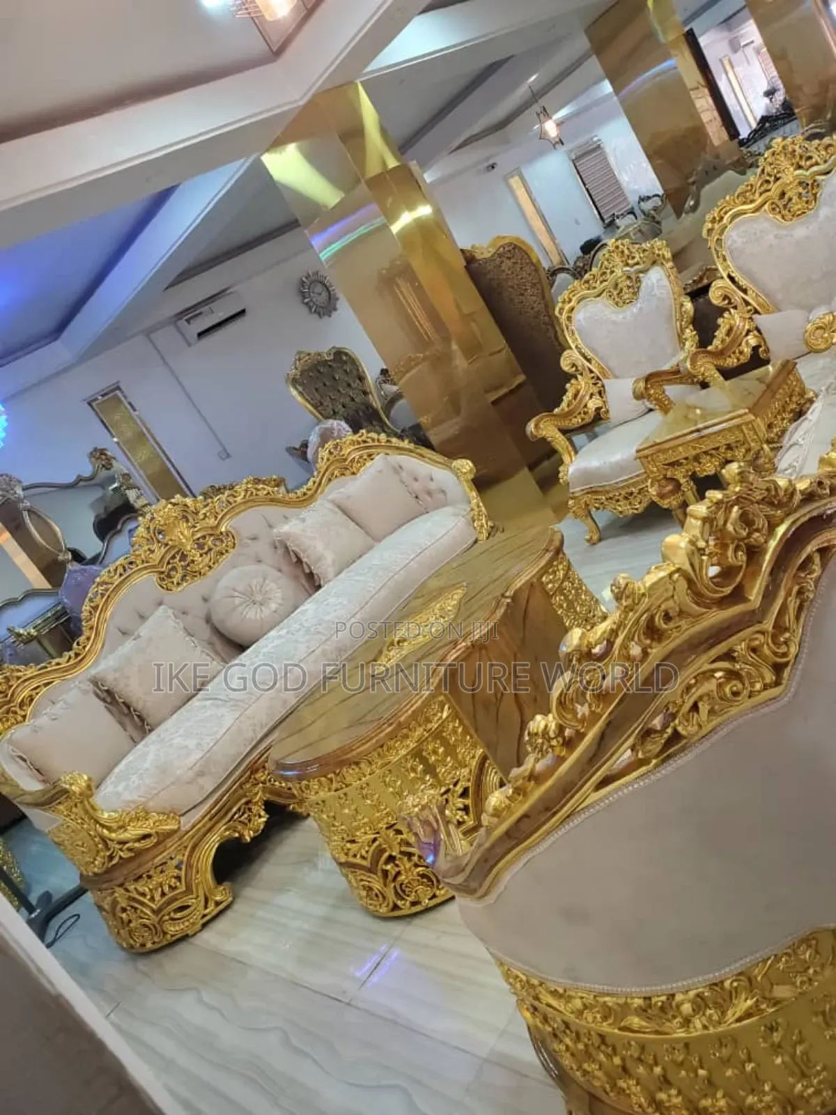 Ful Set of High Quality Turkish Royal Fabric Sofa Chair