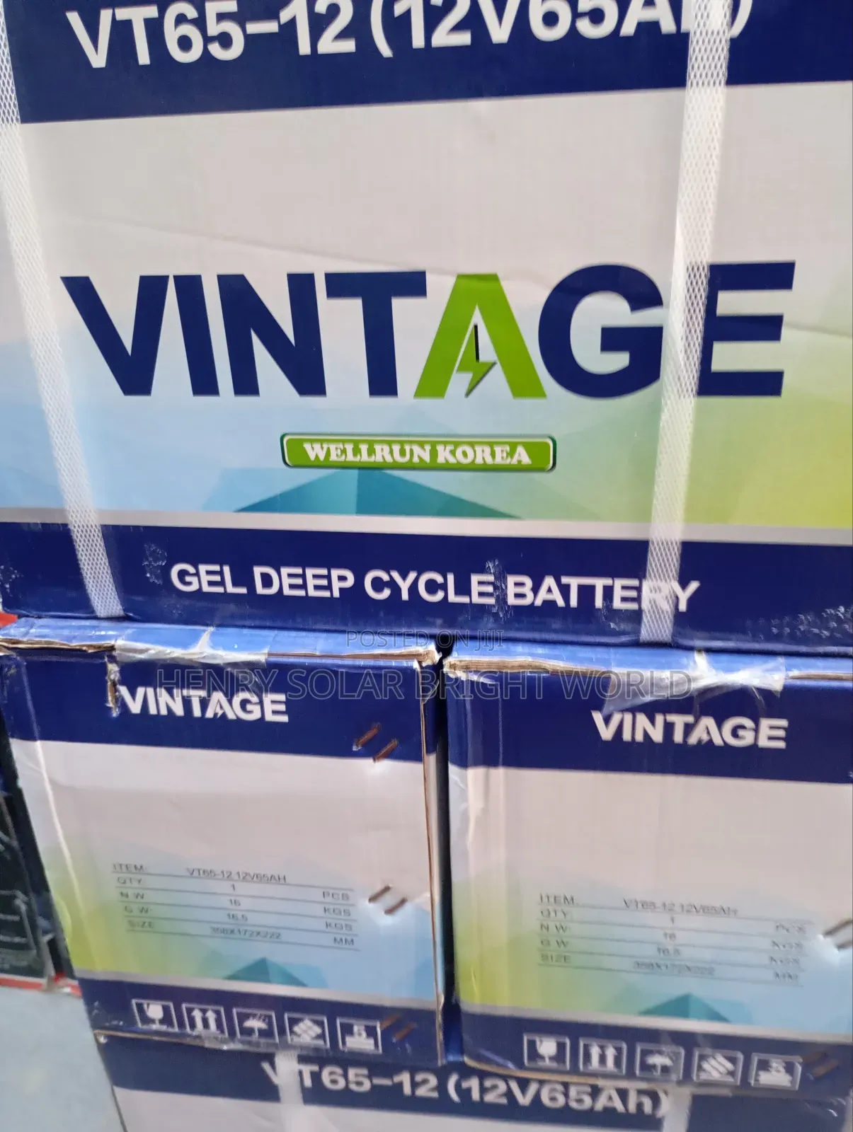 12v 65ah Gel Battery Vintage