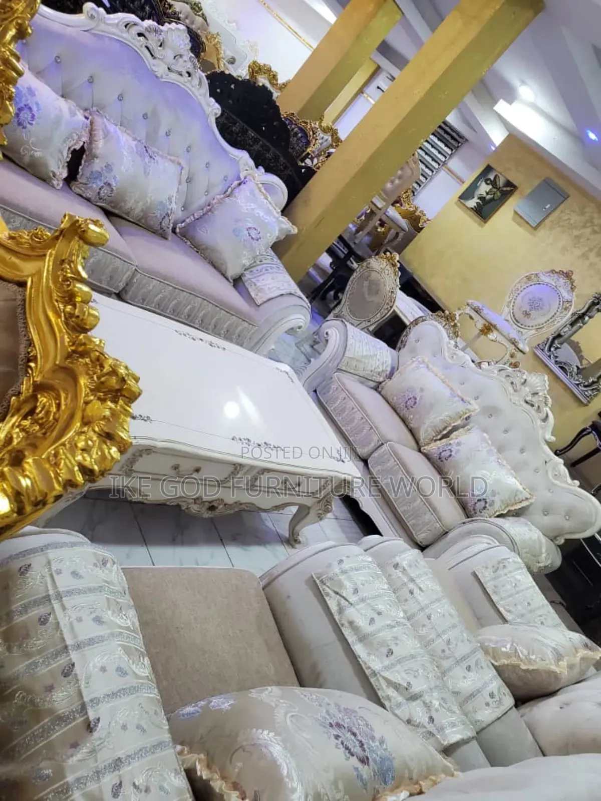 7seater Imported Turkish Royal Fabric Sofa Chair Complete Se