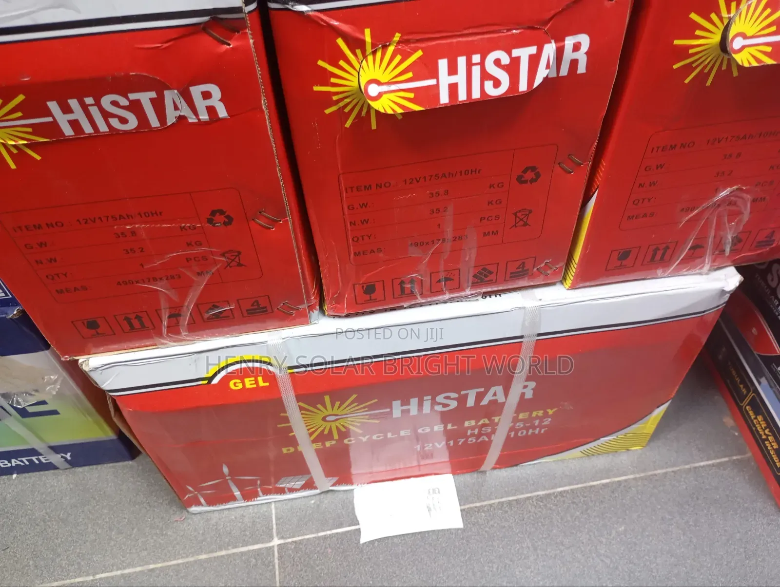 12v 175ah Hi Star Gel Battery
