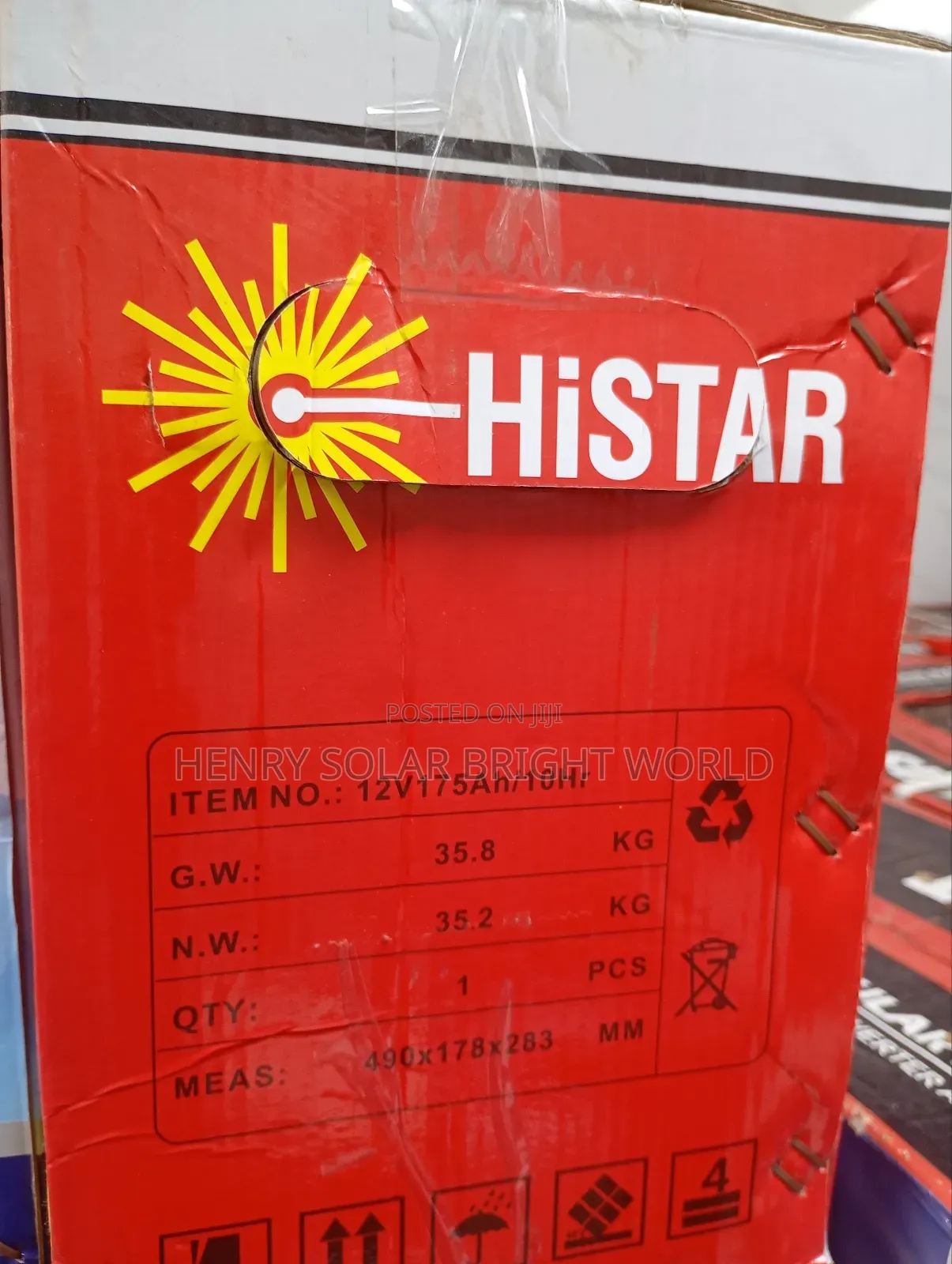 12v 175ah Hi Star Gel Battery