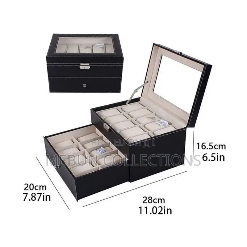 20 Slot Wrist Watch Organizer Box / Display