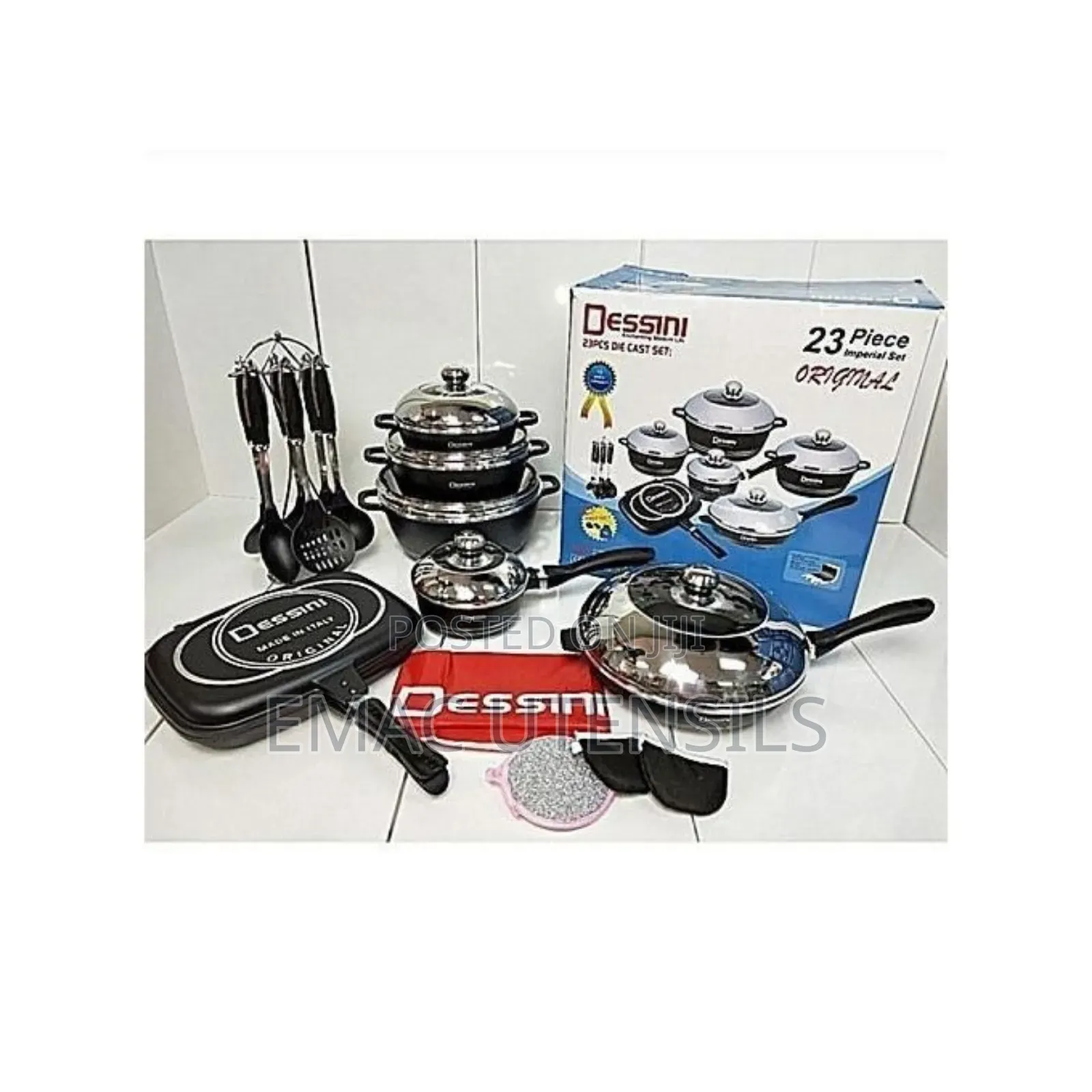 23pcs Dessini Home,Hotel,Resturant Non Stick Cookware Set