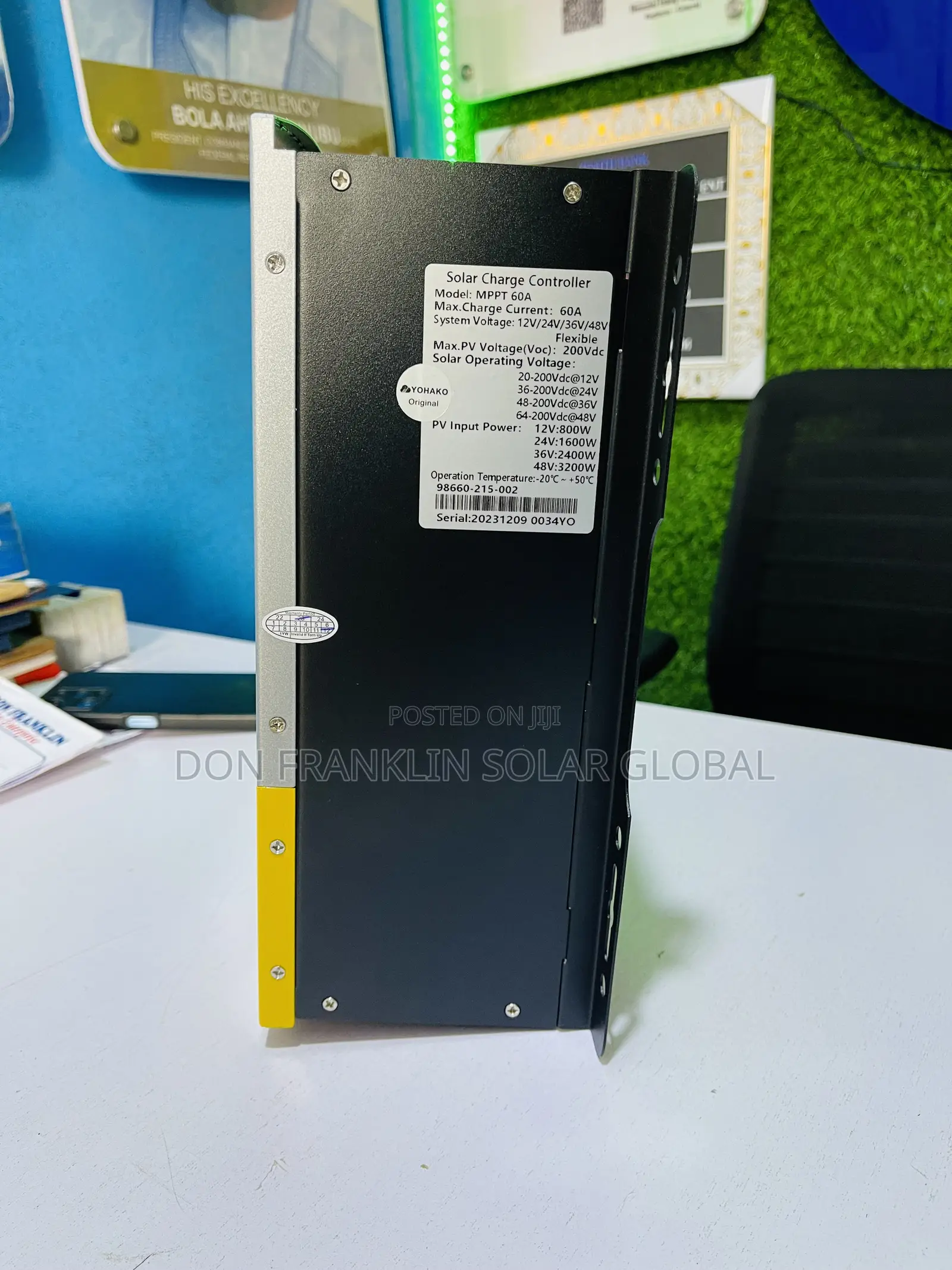 60ah/24v/36v/48v Yohako Pure MPPT Solar Charge Controller