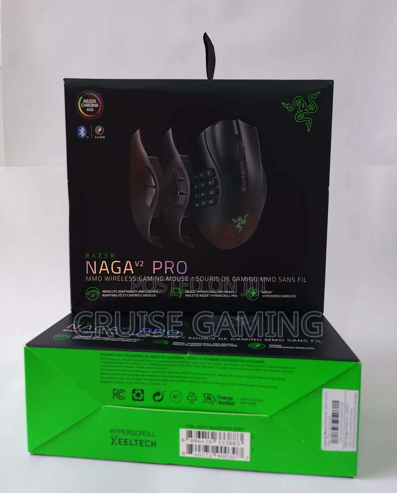 2022 Razer Naga V2 Pro Mmo Wireless RGB Gaming Mouse Bluetooth 2.4ghz