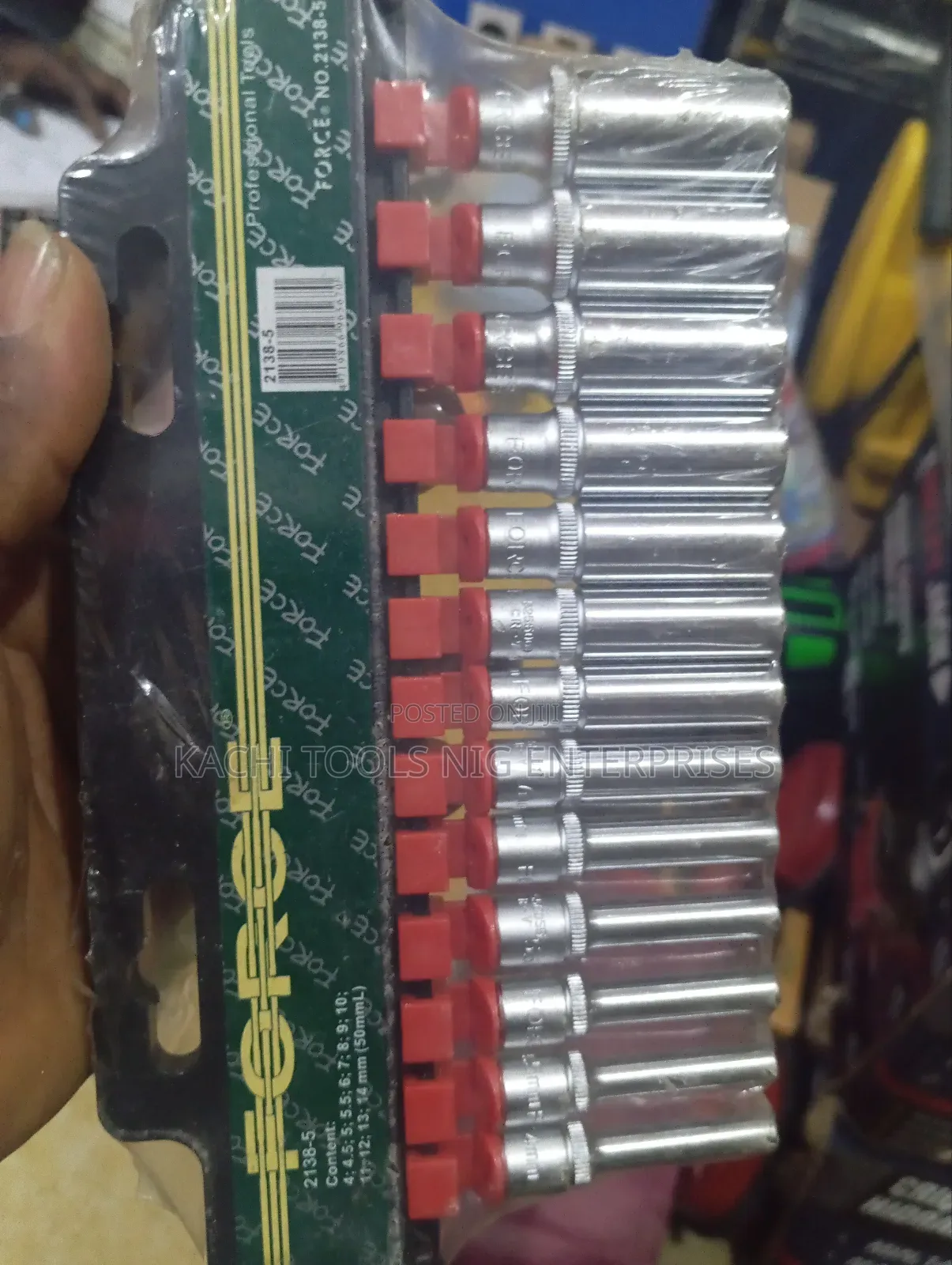 3/8 Long Socket Set 4m to 14m