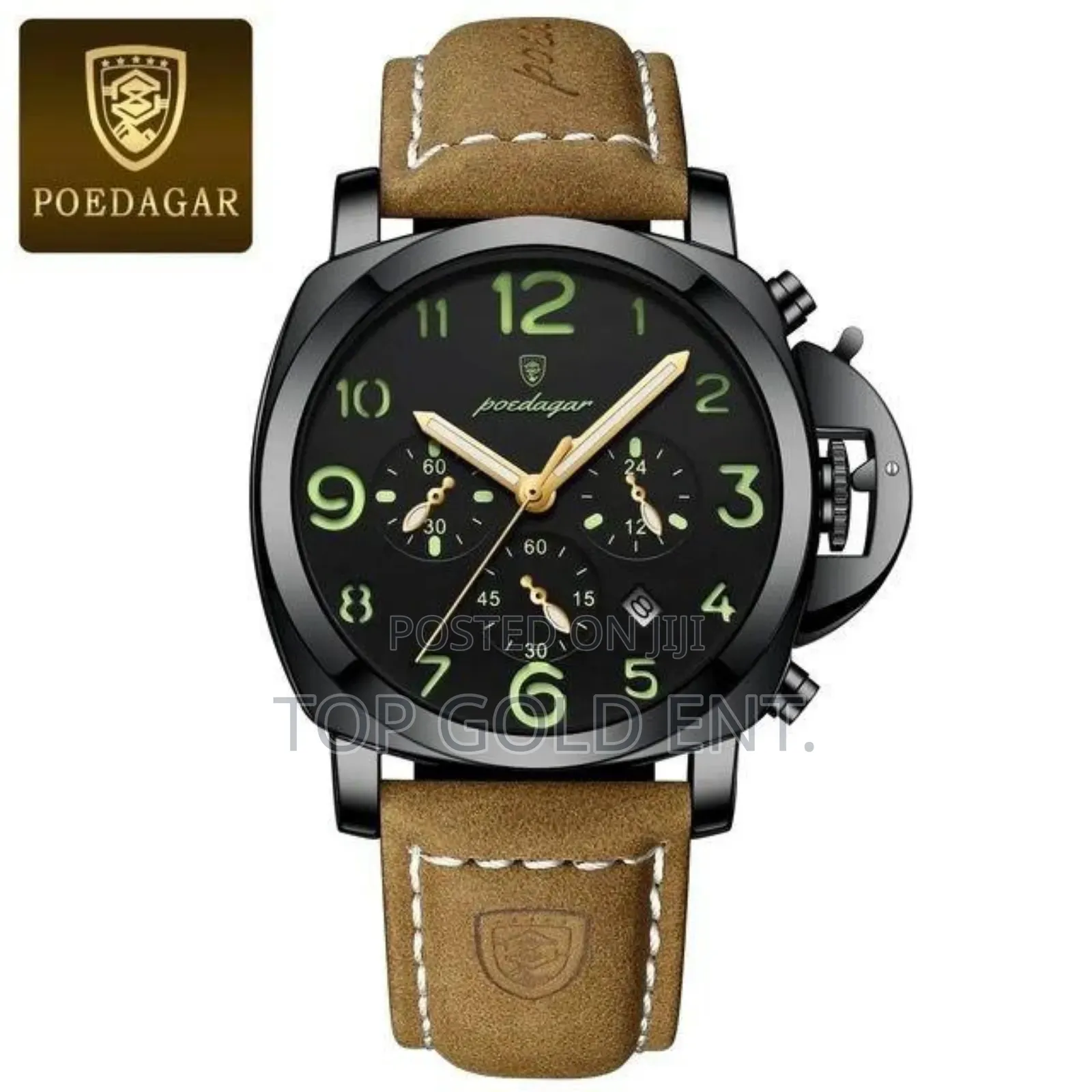 Poedagar Quality Leather Wristwatch