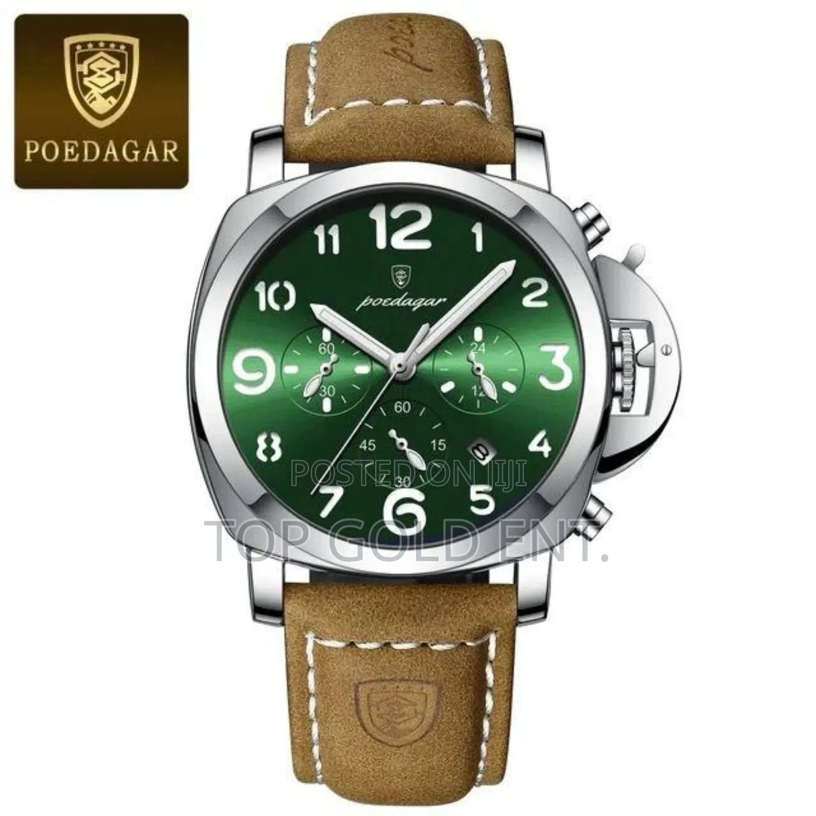 Poedagar Quality Leather Wristwatch