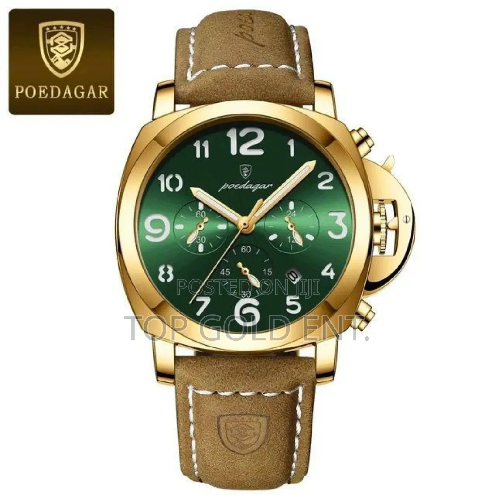 Poedagar Quality Leather Wristwatch