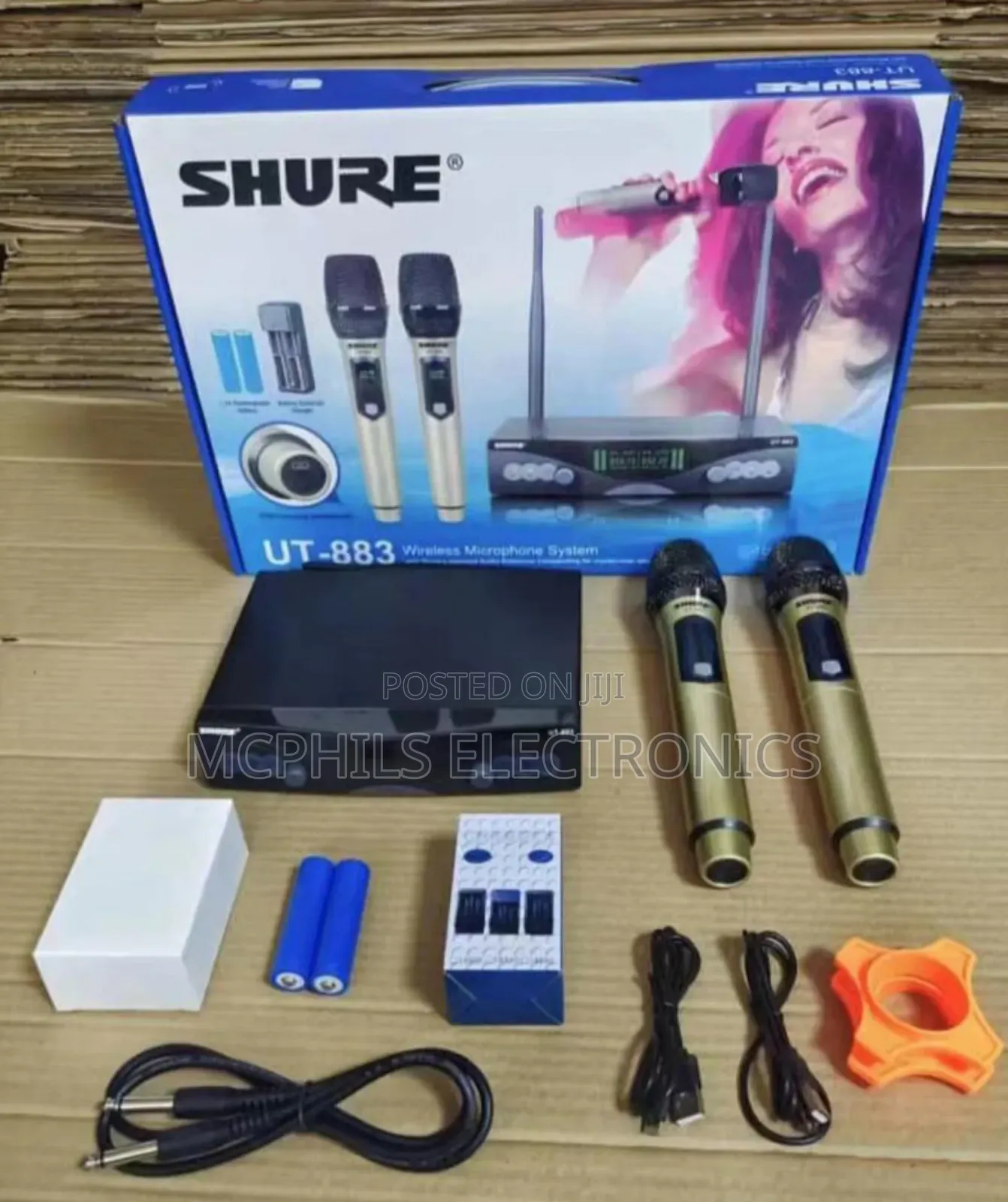 Shure Uhf Wireless Mic Ut-883