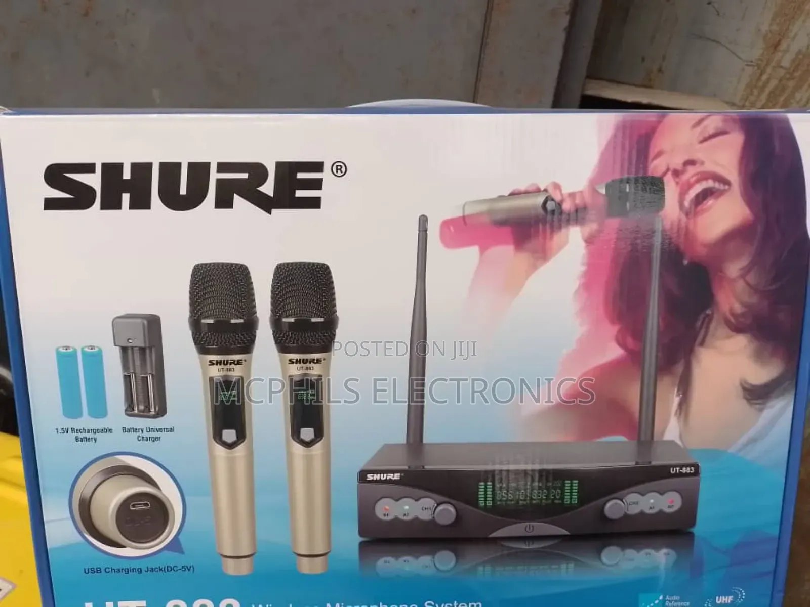 Shure Uhf Wireless Mic Ut-883