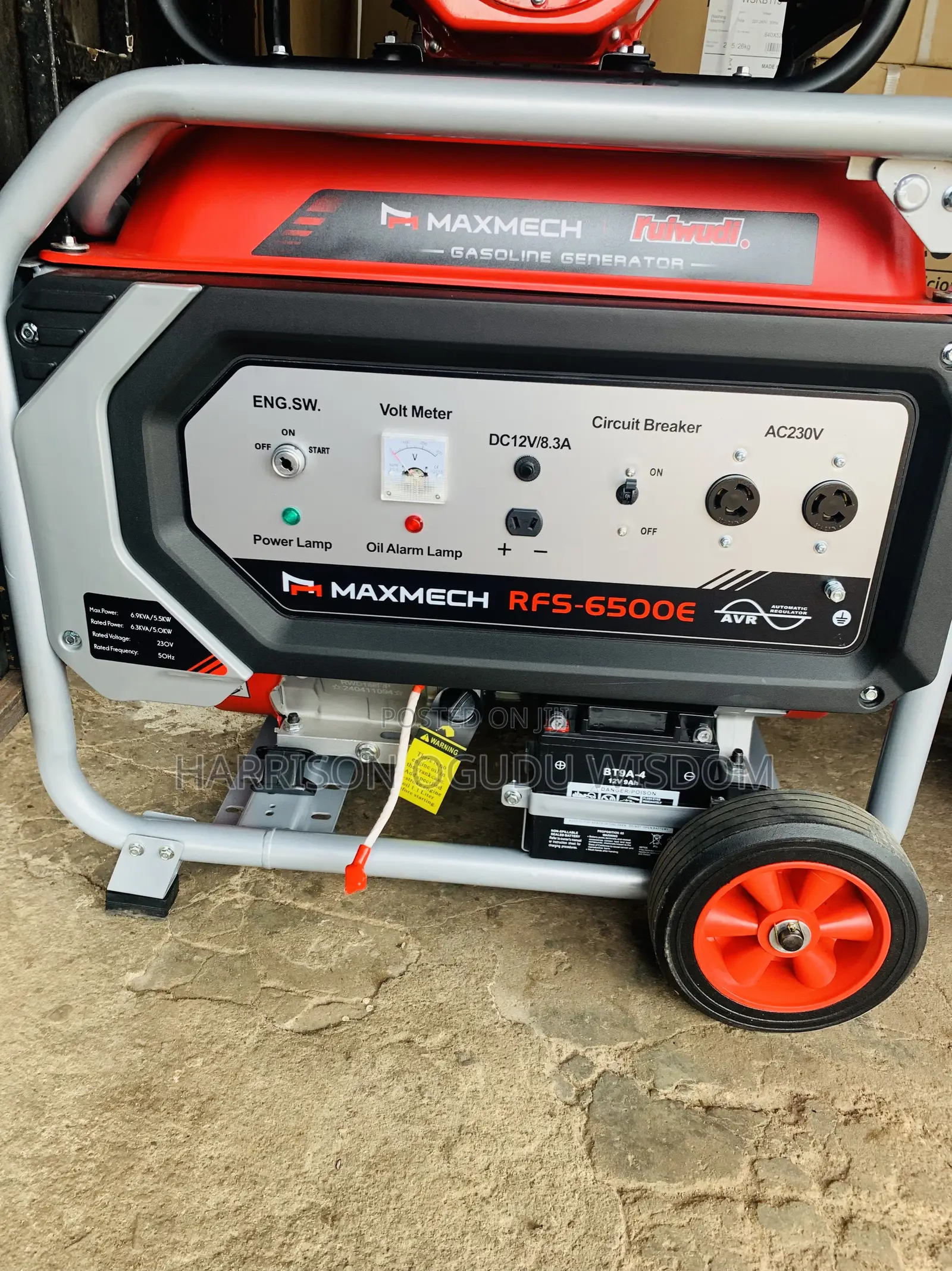 Original Maxmech 6.9 Kva Generator for Sale