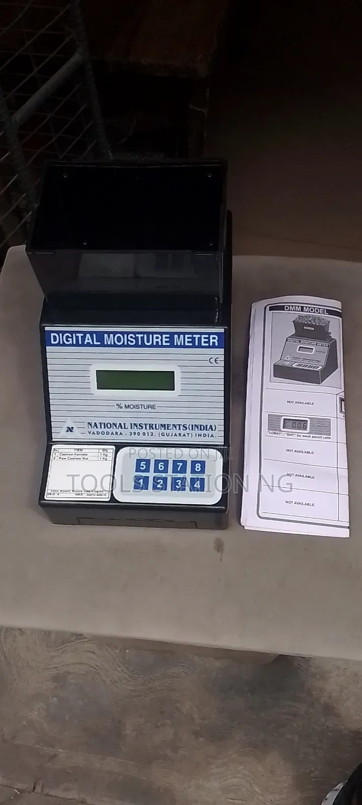 Digital Moisture Meter for 2 in 1 Cashew Nuts/Seeds