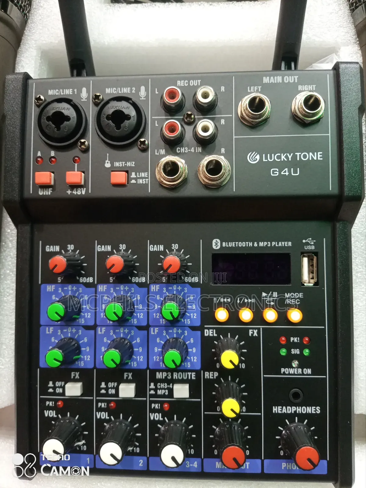 Audio Mixer Wireless Mics