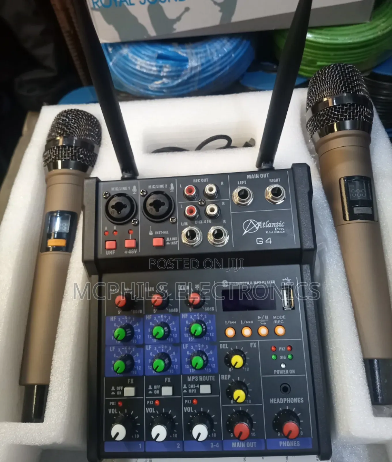 Audio Mixer Wireless Mics