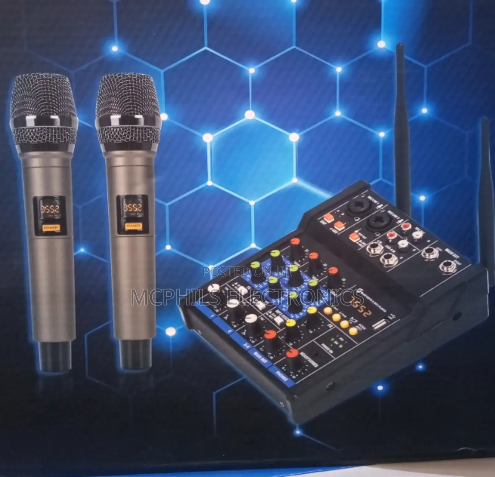 Audio Mixer Wireless Mics