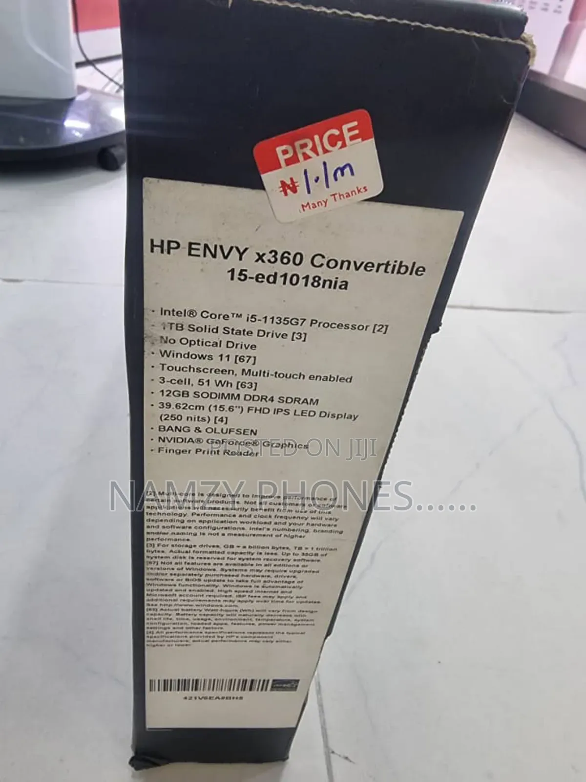 New Laptop HP Envy X360 12GB Intel Core I5 SSD 1T