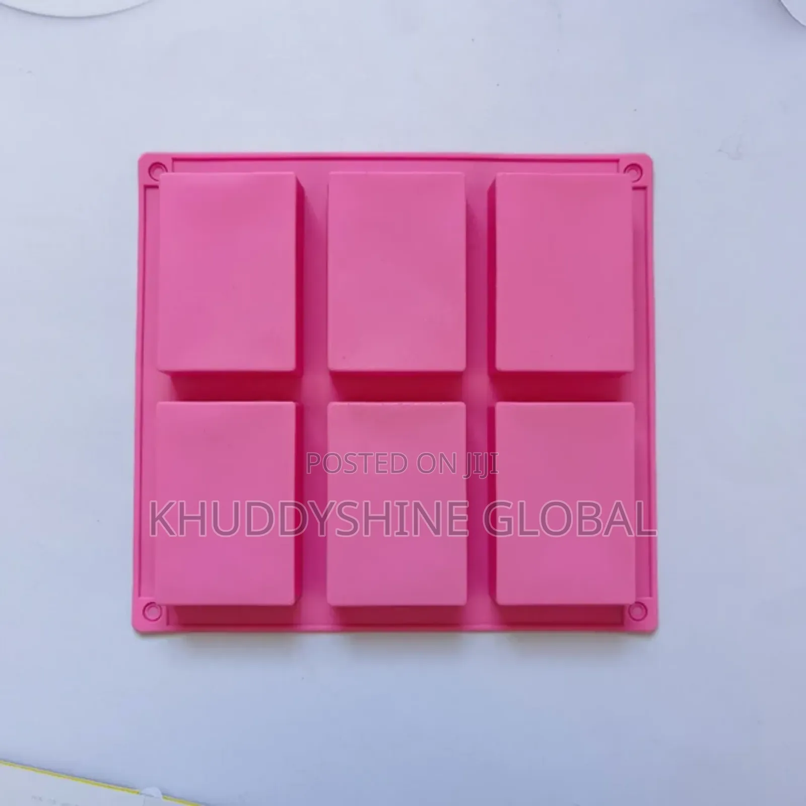 New 6-Cavity Rectangle Soap Mold Silicone Craft DIY Making