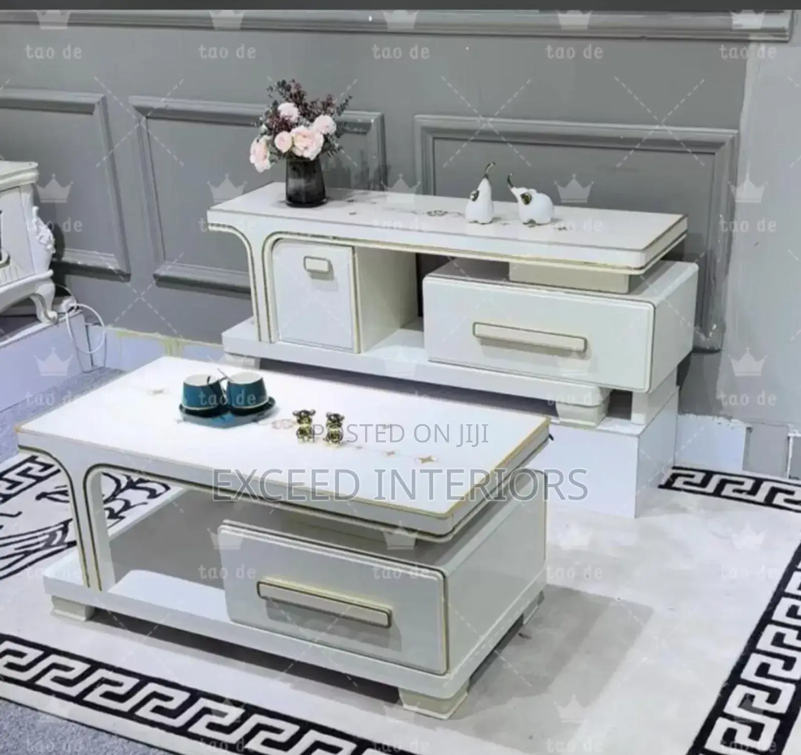 Classic Center Table With Set of TV Stand