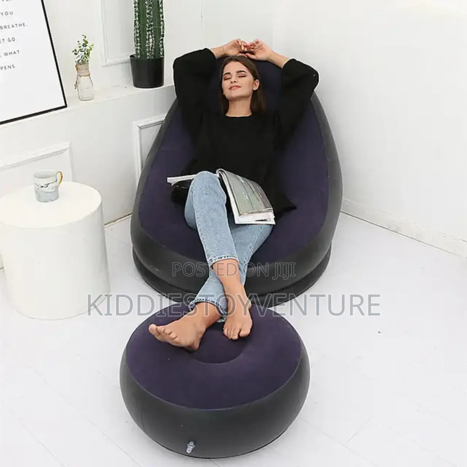Air Lounge Sofa Bed Inflatable Portable Folding Sofa I