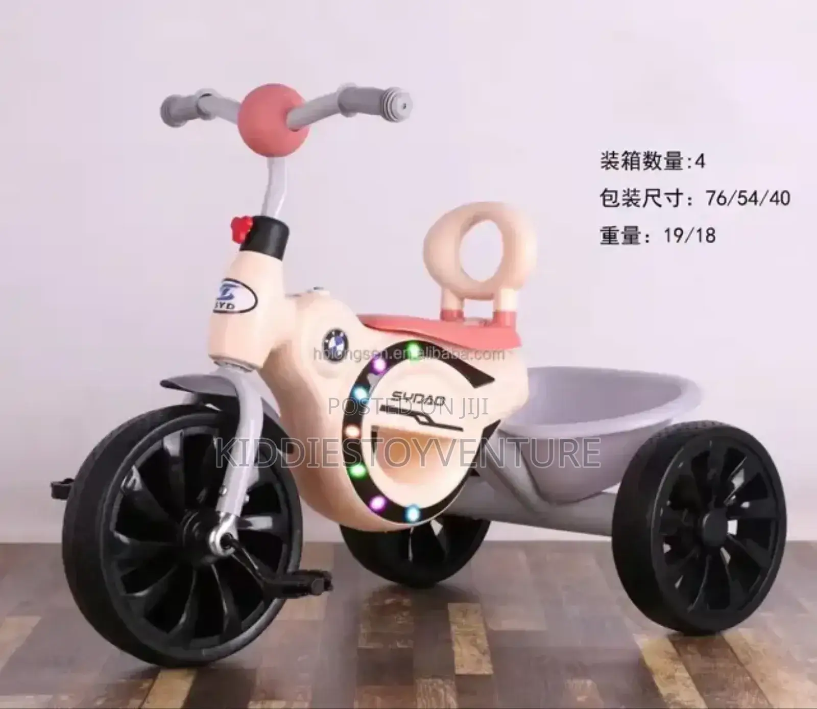 Popular Design Plastic Baby Tricycle With 3 Wheel