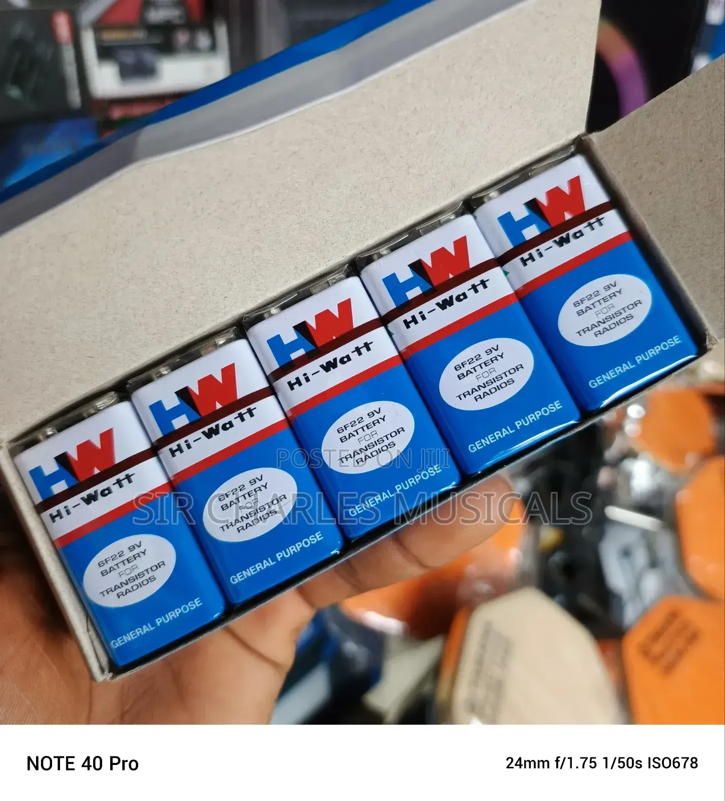 A Pack of Hi-Watts 9V Microphone Battery