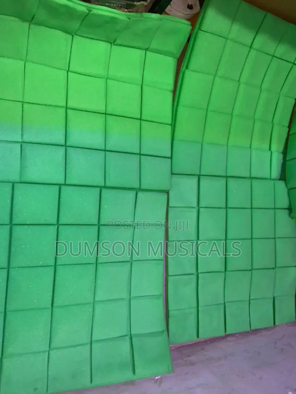 20kgm Mushroom Head Design Acoustic Foam(Green Colour)