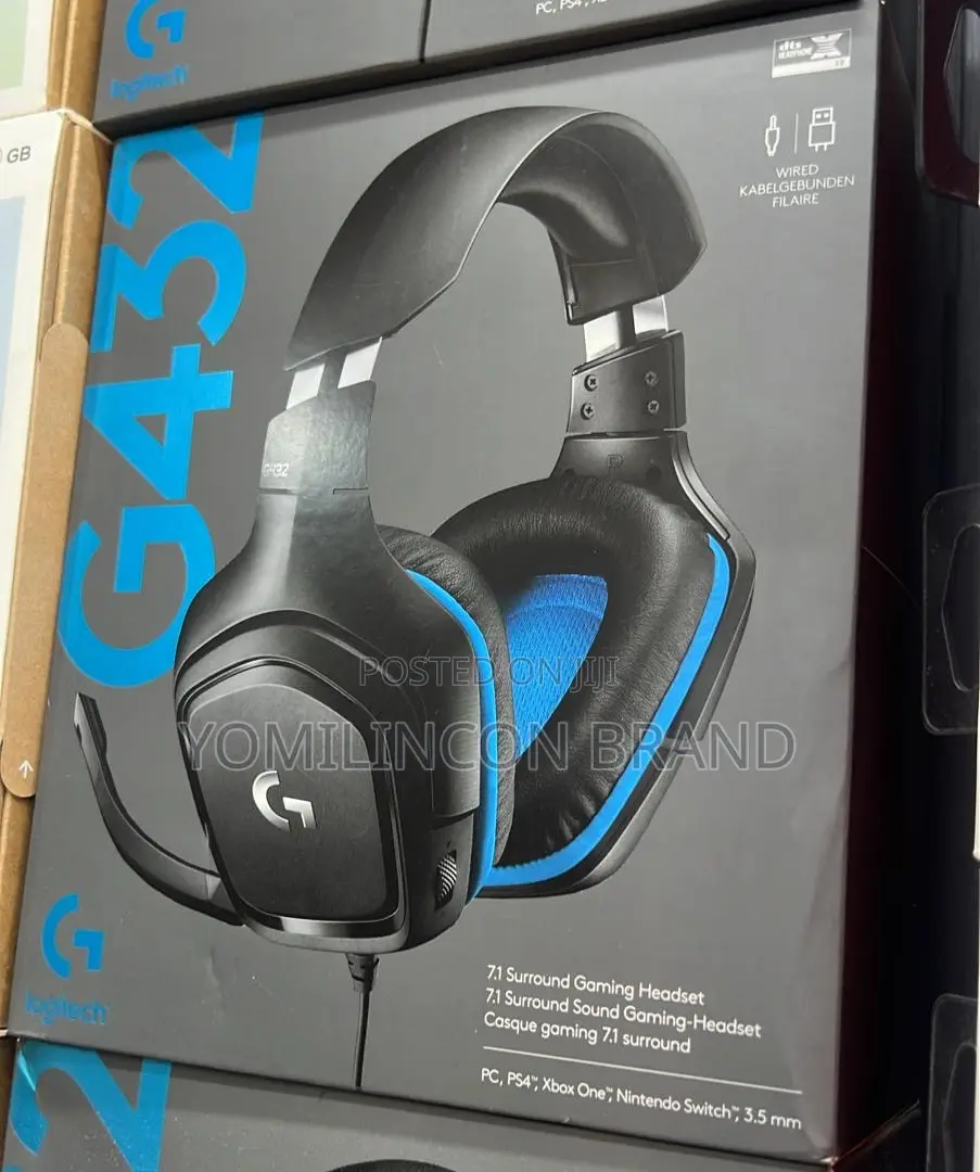 Logitech G432 Wired Gaming Headset, 7.1 Surround Sound