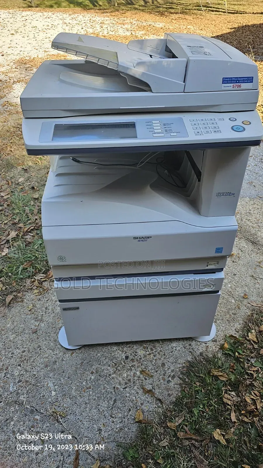 Sharp A3 Size Duplex 2side Copier 3in1 Ar M202 Black N White