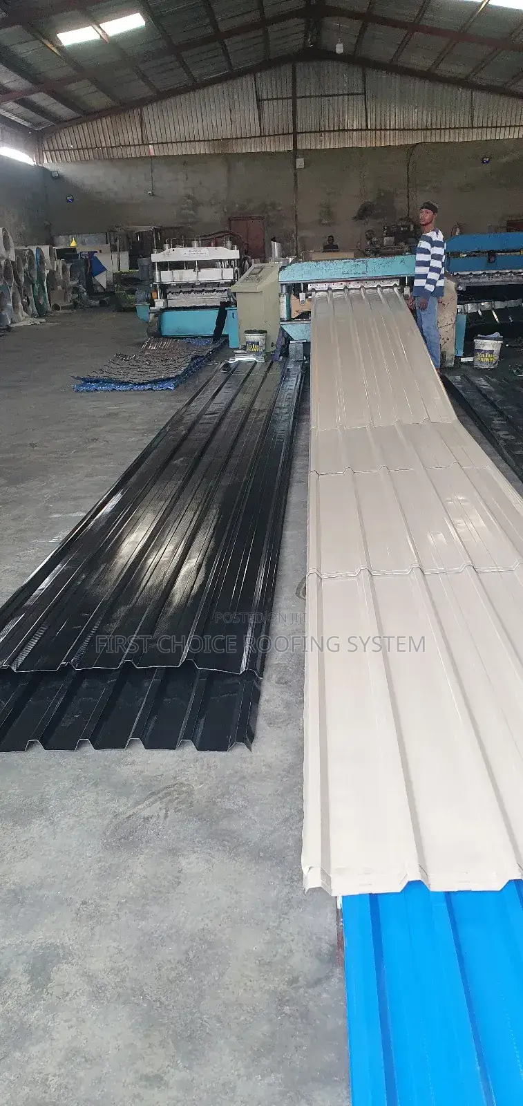 Oven Baked Long Sparn Roofing Sheets