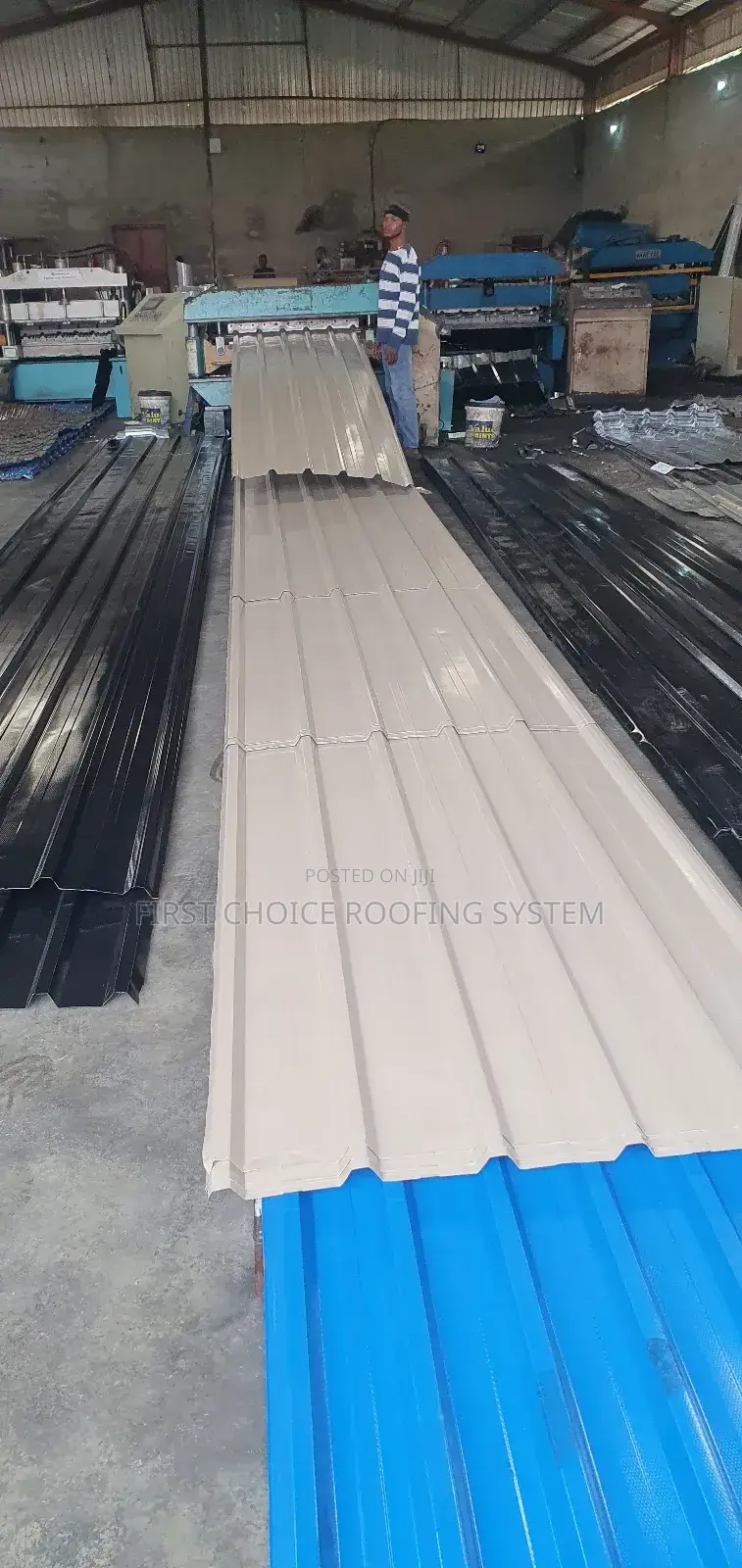 Oven Baked Long Sparn Roofing Sheets