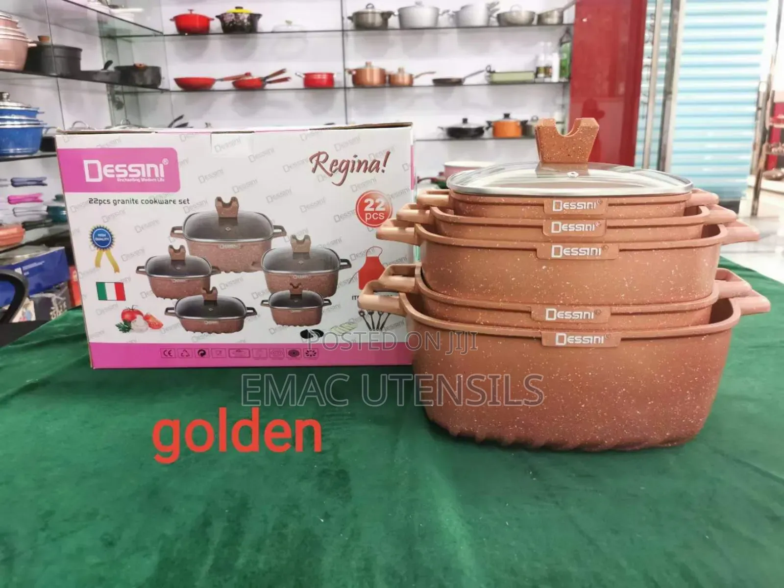 22pcs Dessini Cookware Wit Complete Accessories