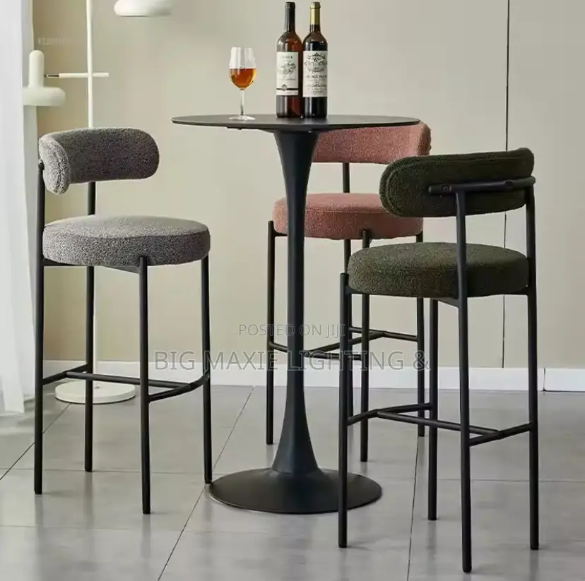 Circular Gold High Top Bar Table