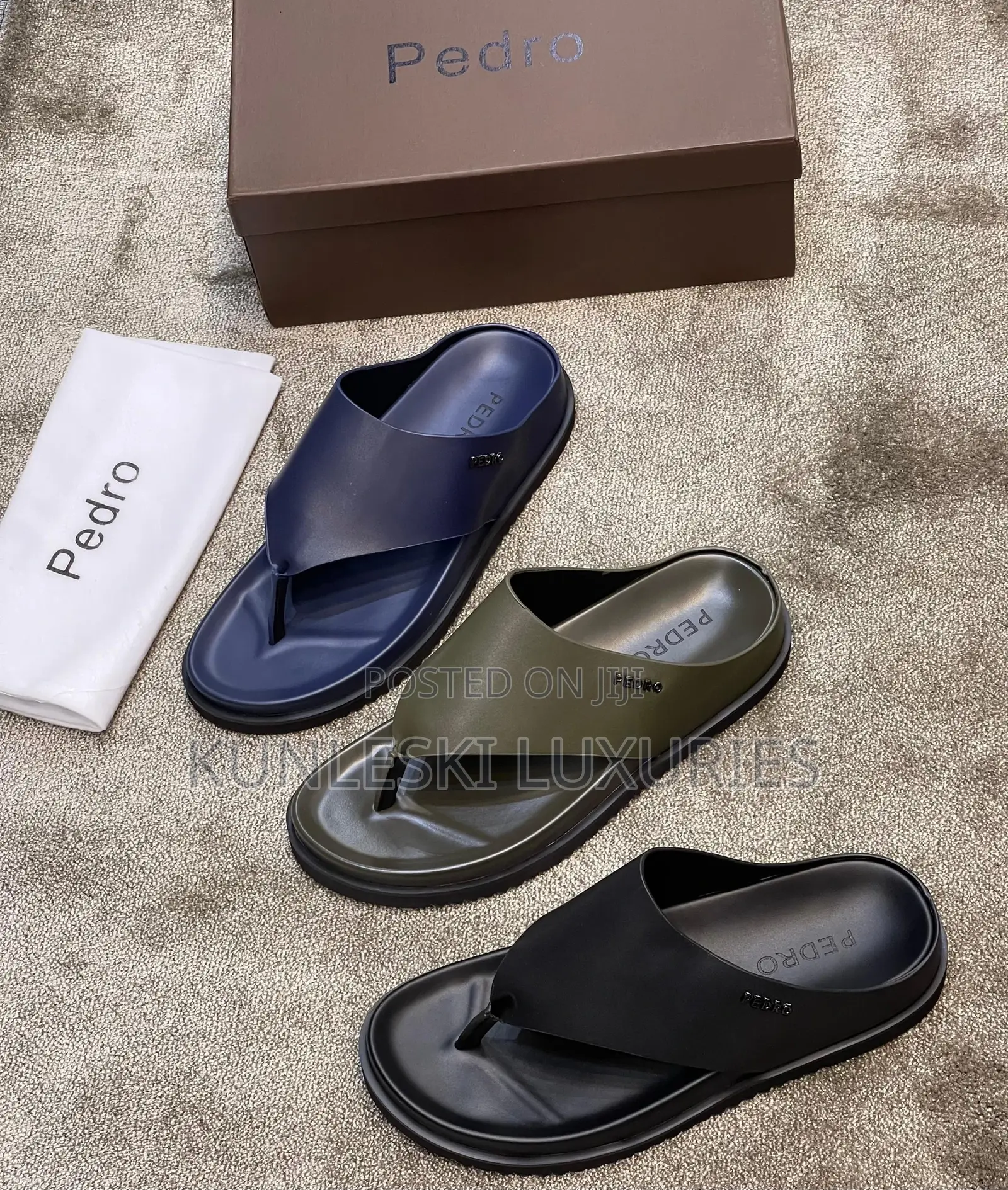 Original Pedro Luxury Leather Slippers for Men