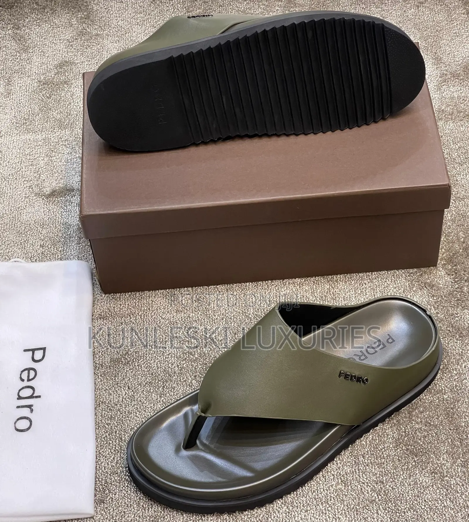 Original Pedro Luxury Leather Slippers for Men