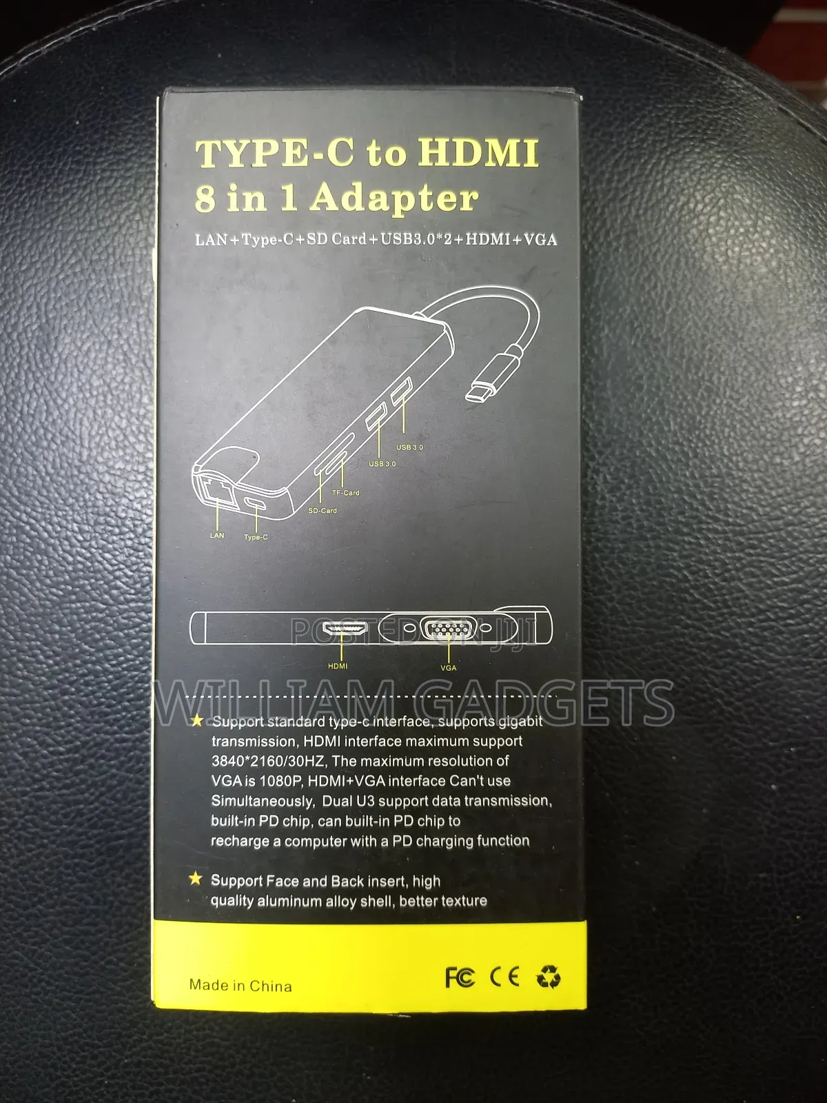Type C to Hdmi 8in1 Adapter